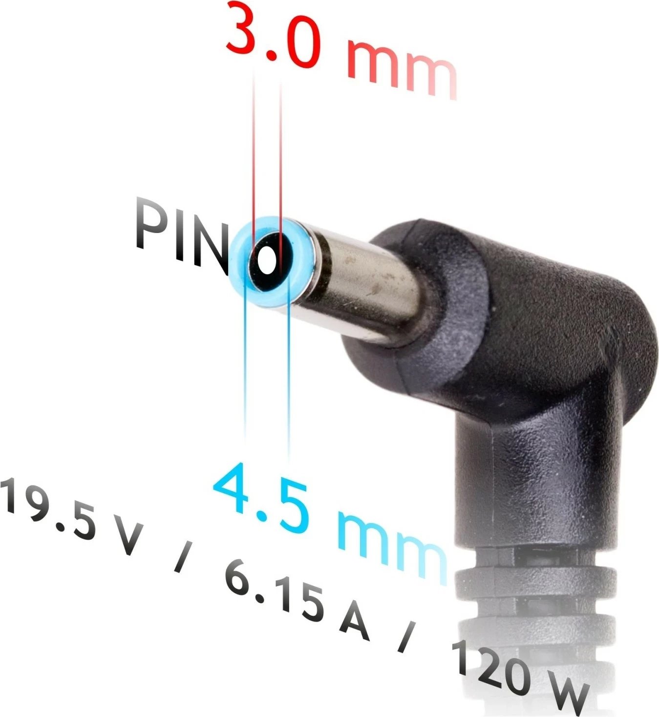 Furnizues energjie Akyga AK-ND-45 për HP, 120W, 19.5V/6.15A, 4.5x3.0mm + pin