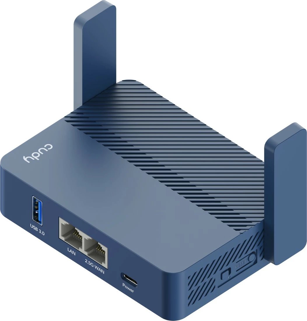 Router portativ Cudy AX3000, Wi-Fi 6, Ethernet LAN, Blu