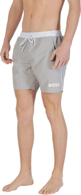 Kostum Boss meshkuj, gri