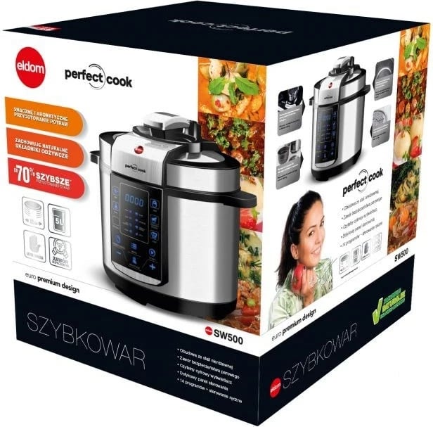 Tenxhere elektrike ELDOM SW500 PERFECT COOK 5 L, Inox
