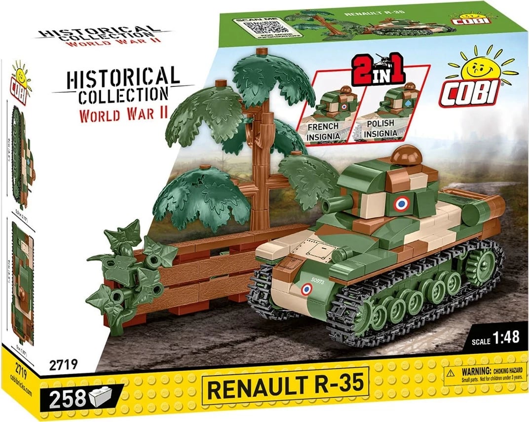 Set ndërtimi COBI 2719 Renault R-35, 258 copa