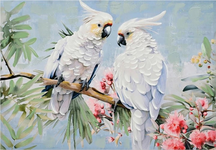 Pikturë kanavacë Parote, shumëngjyrëshe, 100x3x70cm