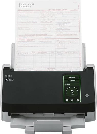Skaner Ricoh fi-8040, 210 x 297 mm, 600 x 600 DPI, 24 bit, 8 bit, 40 ppm, 80 ipm