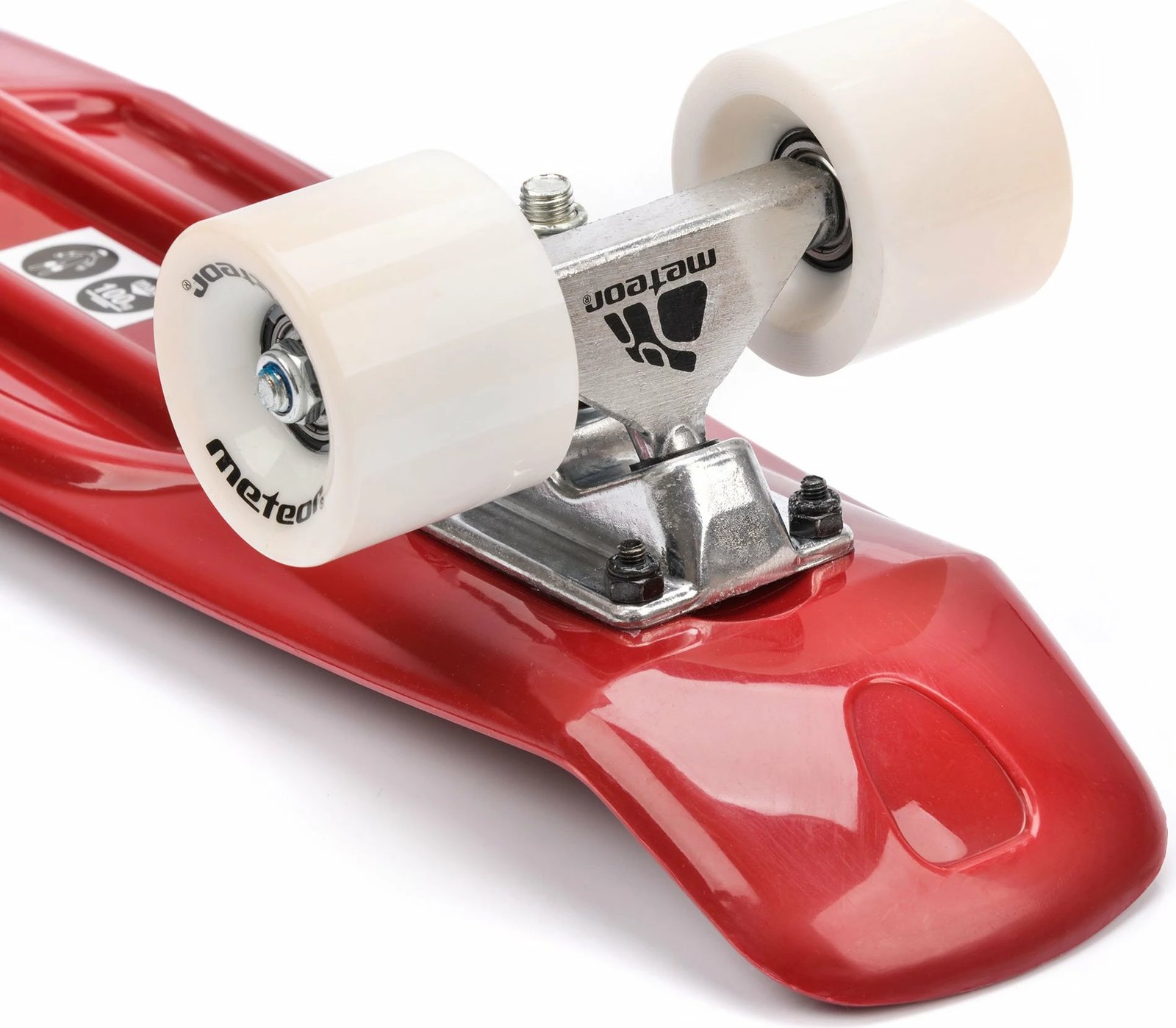 Skejtbord Meteor, kuq-bardhë Skejtbord Meteor, kuq-bardhë