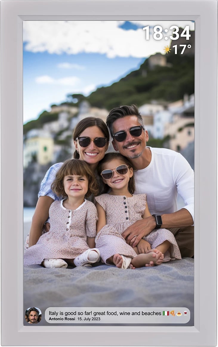 Kornizë digjitale Denver Frameo PFF-1503W, 15.6", 16 GB, Full HD, e bardhë Kornizë digjitale Denver Frameo PFF-1503W, 15.6", 16 GB, Full HD, e bardhë