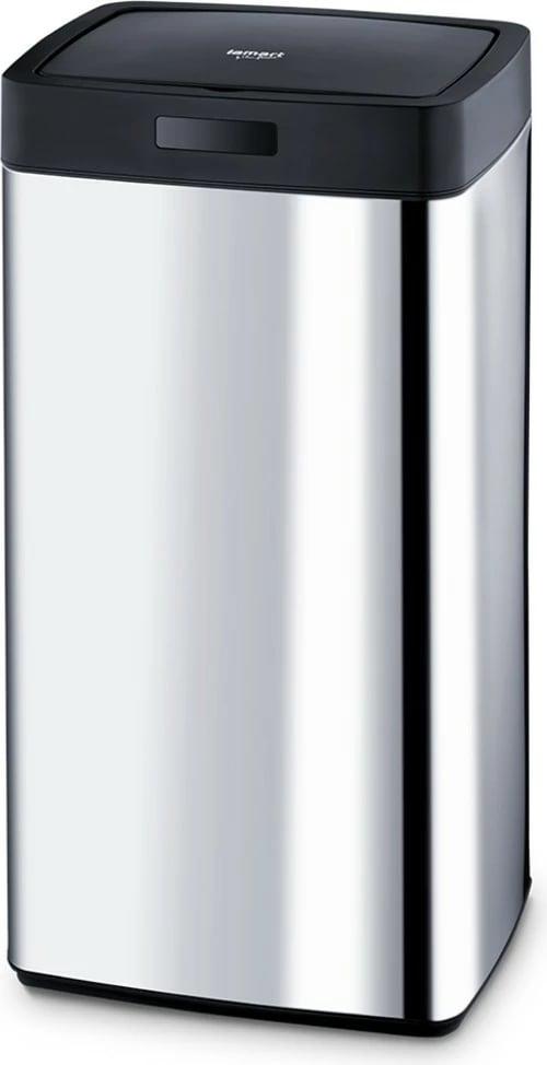 Kosh mbeturinash Lamart LT8044, 45L, inox, i zi, me sensor