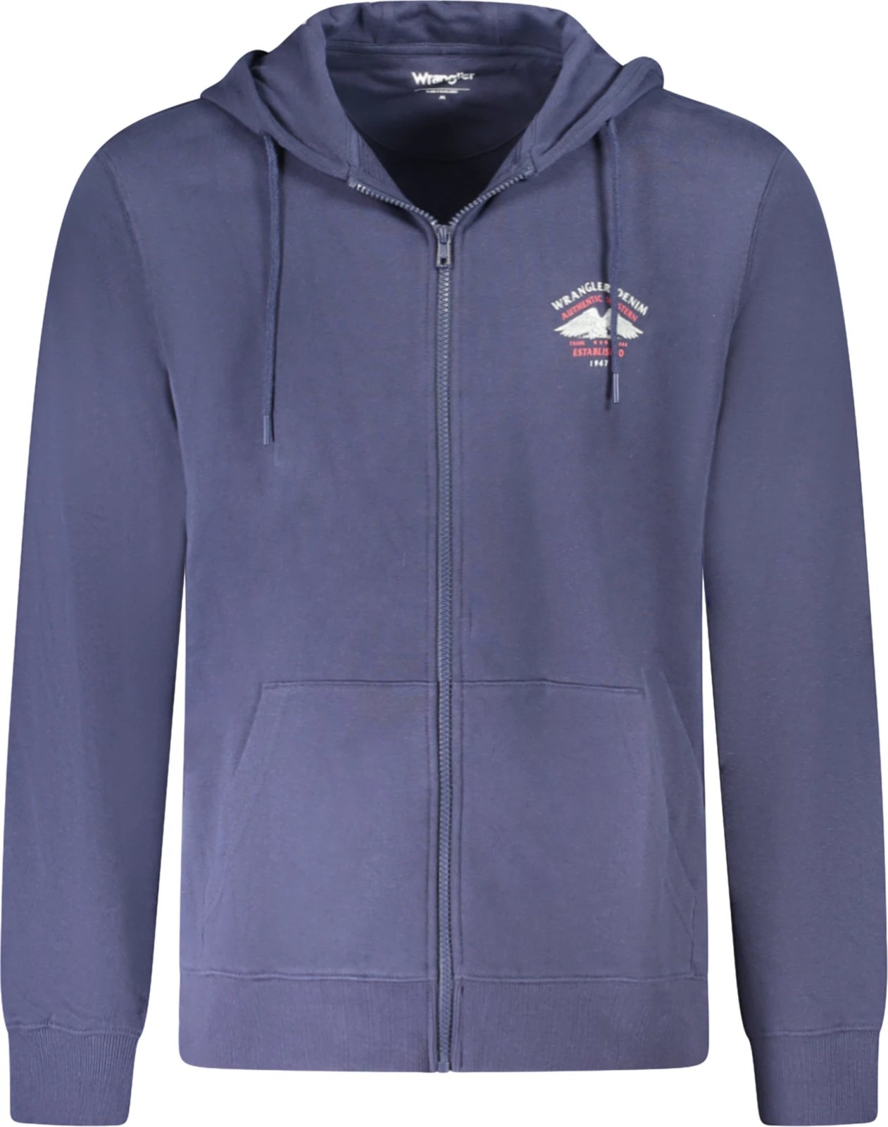 Duks për meshkuj Wrangler zip-up, kaltër