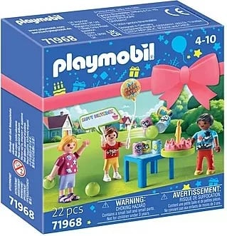 Set lodrash Playmobil 71968, festa ditëlindjeje për fëmijë, 22 pjesë