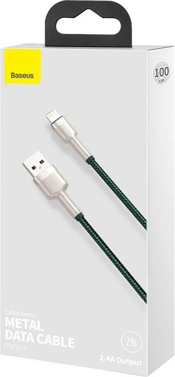 Kabllo USB në Lightning Baseus CALJK-A06, 1m, e gjelbër