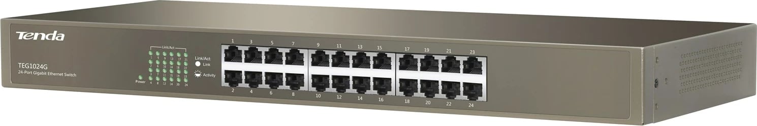 Switch Tenda TEG1024G, 24 porta, Gigabit, Metal, Blu