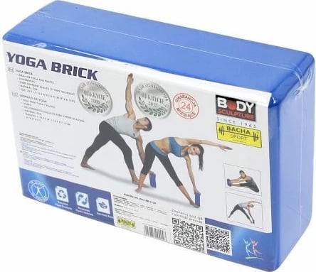 Bloku për yoga Body Sculpture, për meshkuj dhe femra, blu