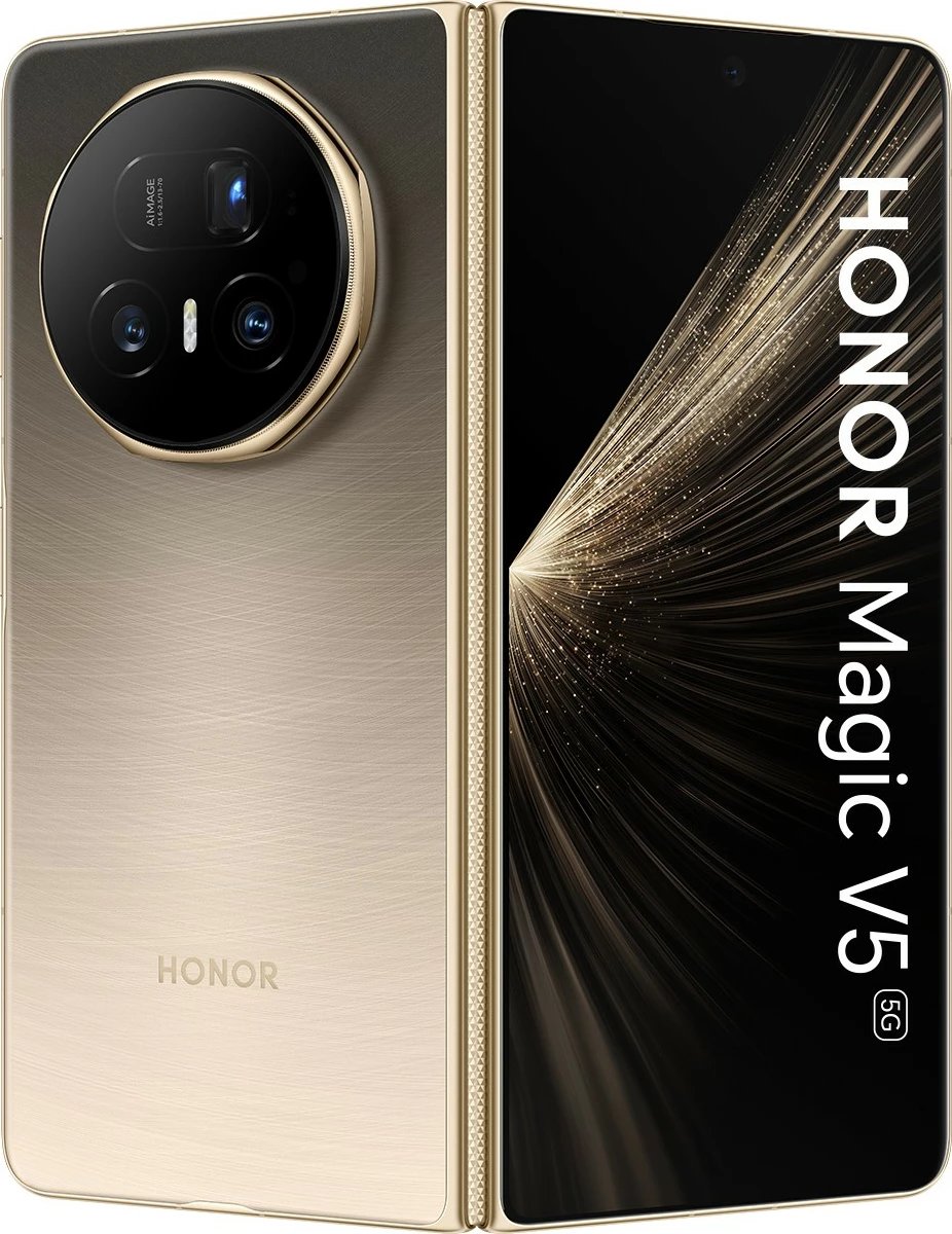 Celular Honor Magic V5 5G, 16GB RAM, 512GB, dawn gold