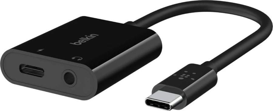 Adapter USB-C Belkin NPA004BTBK, 2 porta, Power Delivery 60W, i zi