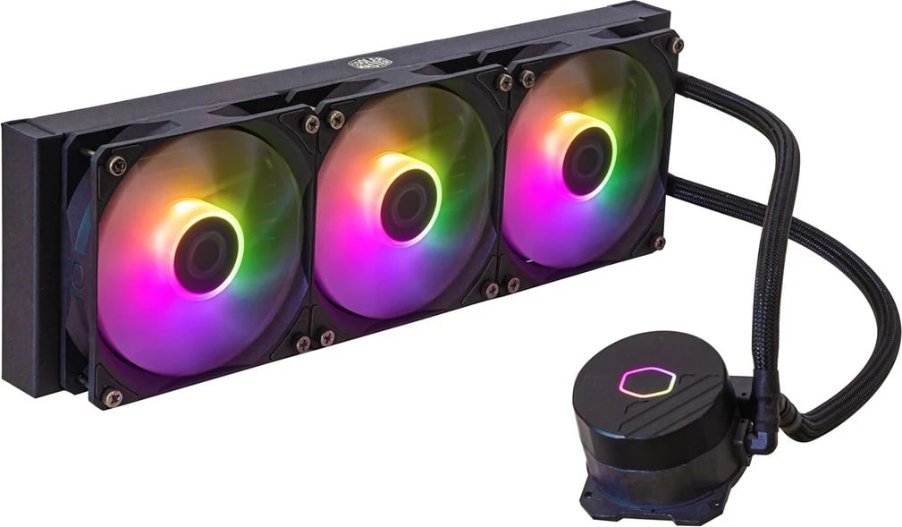 Kiti i ftohjes me lëng për procesor Cooler Master MasterLiquid 360L Core ARGB, 12 cm, i zi