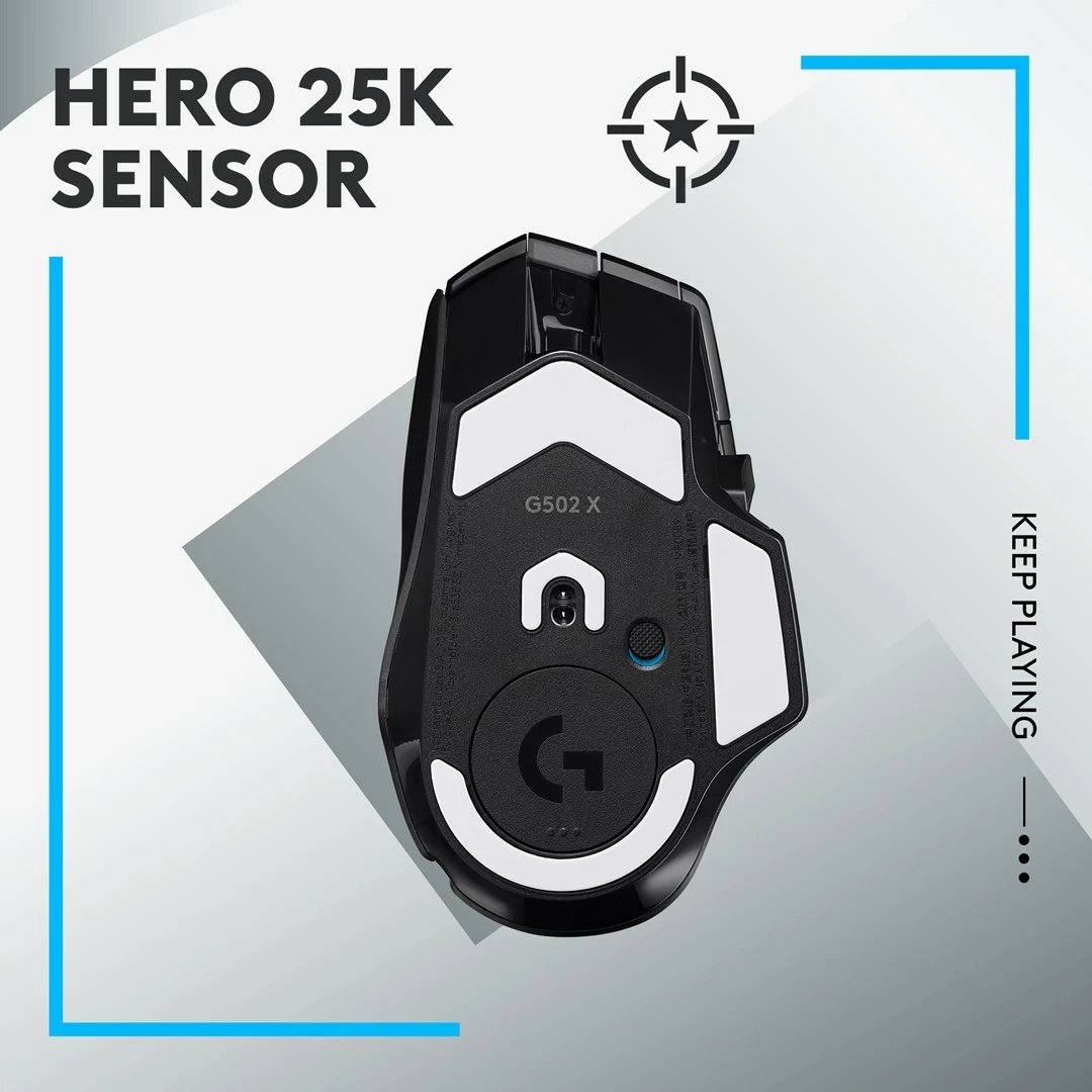 Maus Logitech G G502 X LIGHTSPEED Wireless Gaming, i zi
