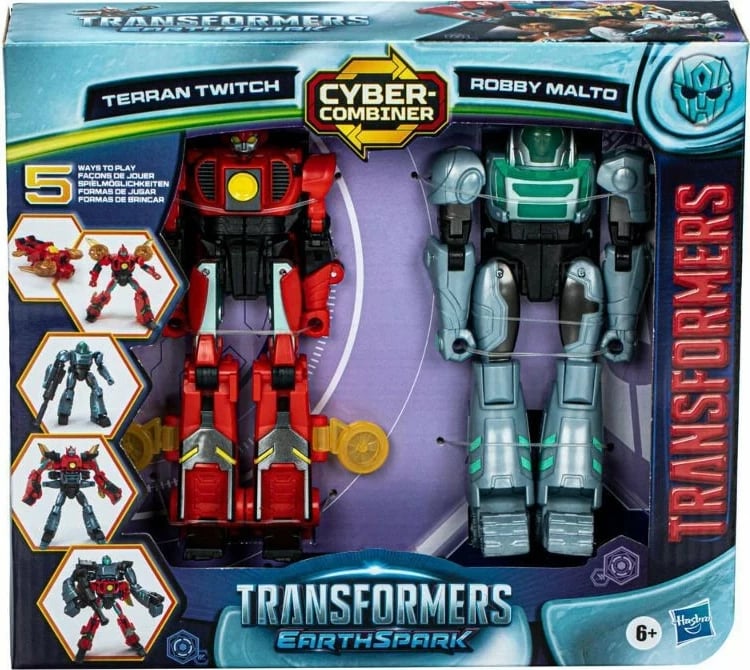 Lodra Transformers EarthSpark Cyber-Combiner 1, Hasbro, Multikolor