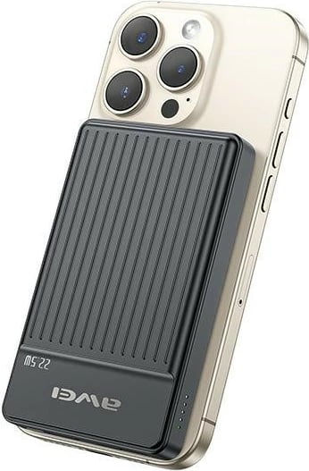 Powerbank AWEI MagSafe 10000mAh 22.5W, e zezë