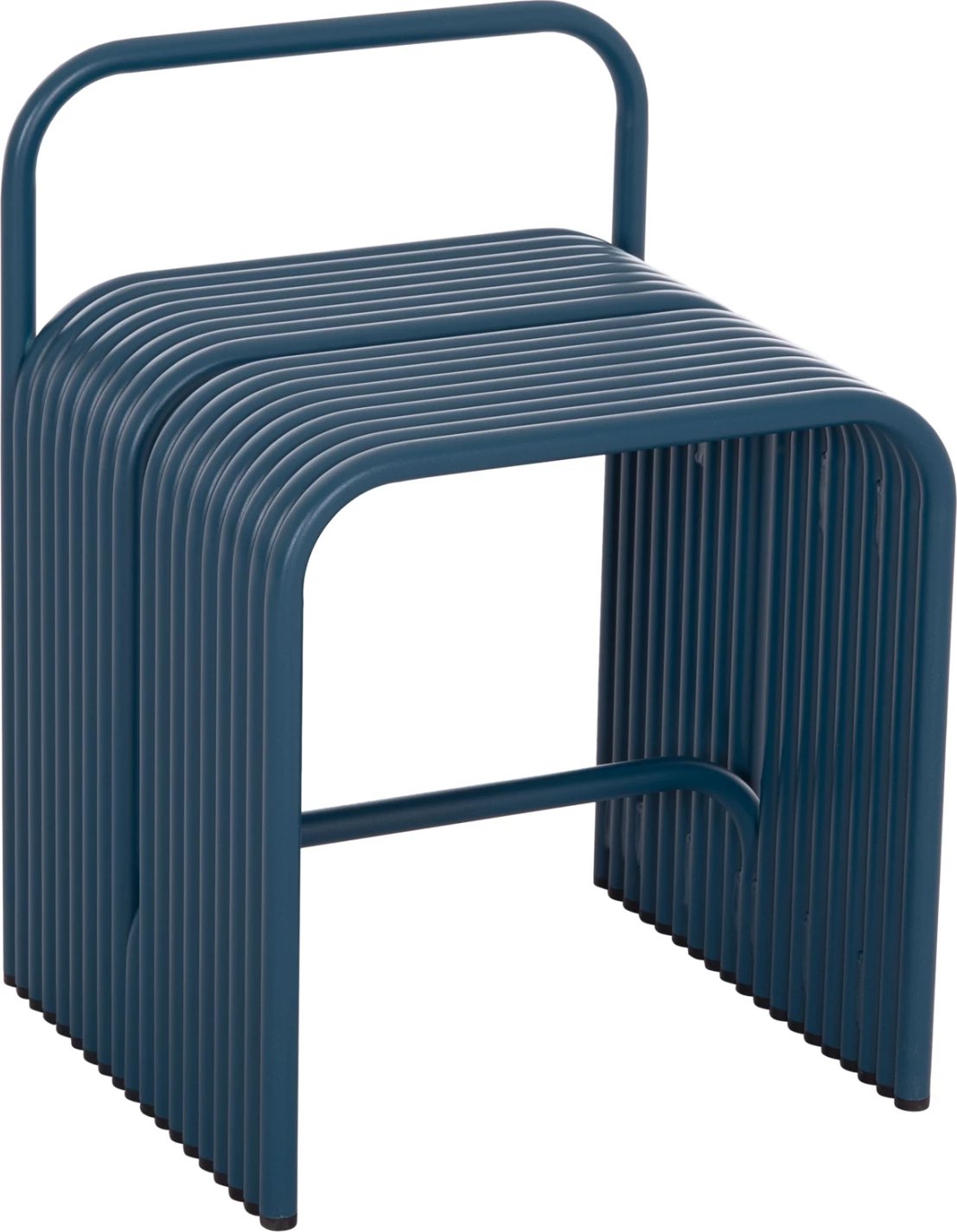 Karrige e ulët INTREPID, alumin, ngjyrë kaltër, 40x38x55Hcm Karrige e ulët INTREPID, alumin, ngjyrë kaltër, 40x38x55Hcm