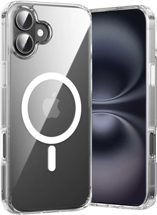 Mbështjellës Vention KUGT0-20 për iPhone 16 Plus, MagSafe, Transparent