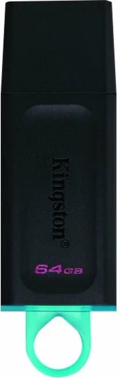 USB Kingston DataTraveler Exodia 64GB, USB 3.2, e zezë/teal
