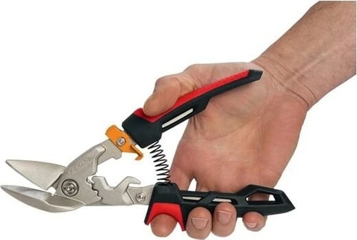 Gërshërë metali Fiskars PowerGear, Çelik