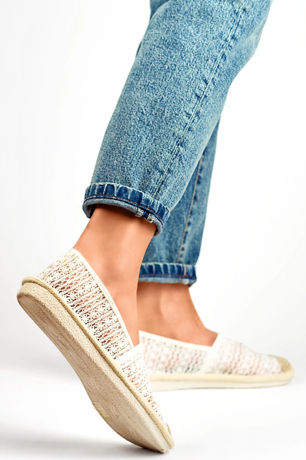 Espadrille PRIMO 197516, të bardha