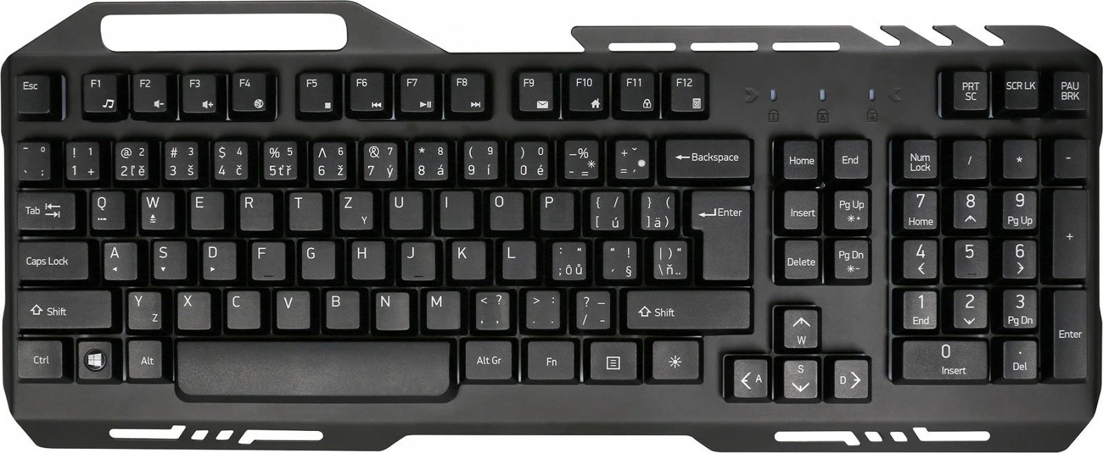 Tastierë YENKEE Shadow YKB 3200, me ndriçim LED, me kabllo, e zezë