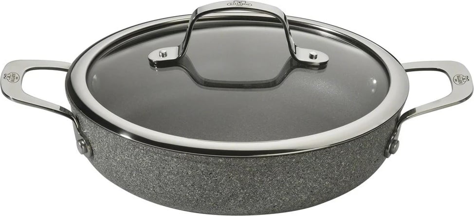 Tigan i thellë Ballarini Salina Granitium Induction me 2 doreza, 24 cm, gri