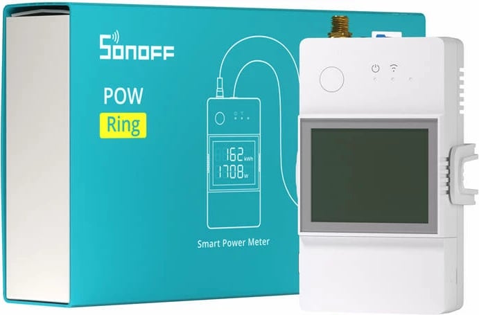 Matës i konsumit të energjisë Sonoff POWCT, Wi-Fi, 100A, i bardhë