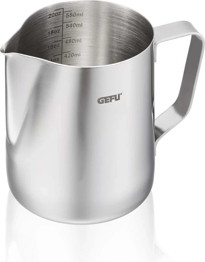 Gotë qumështi GEFU Barista G-33720, 600 ml, Argjendtë