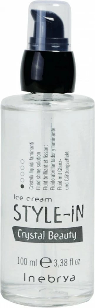Fluid për flokë Inebrya Ice Cream Style-In Crystal Beauty Shine-Enhancing për femra 100ml