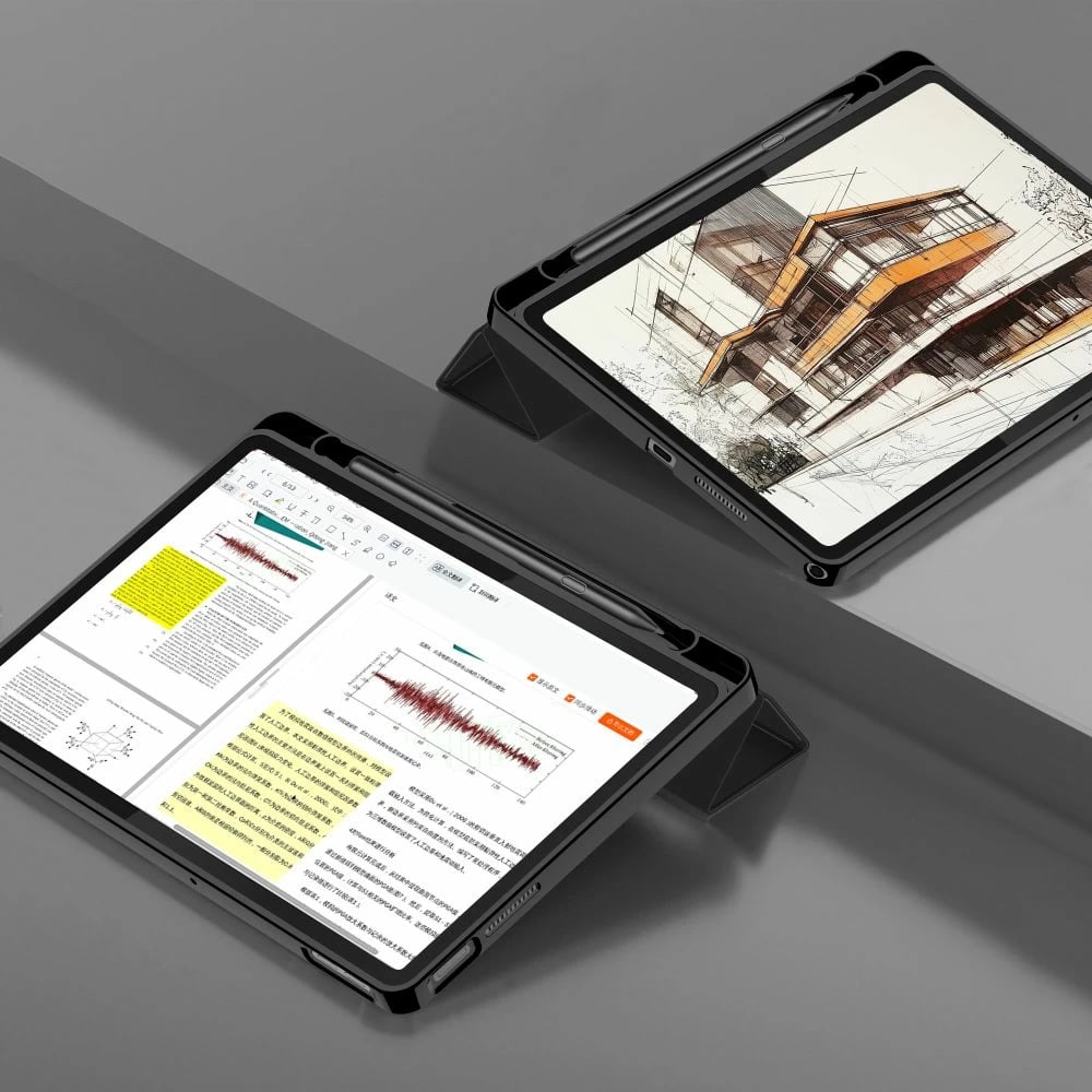 Mbështjellës Tech-Protect SmartCase Pen për Lenovo Tab 10.1 TB-311, zi