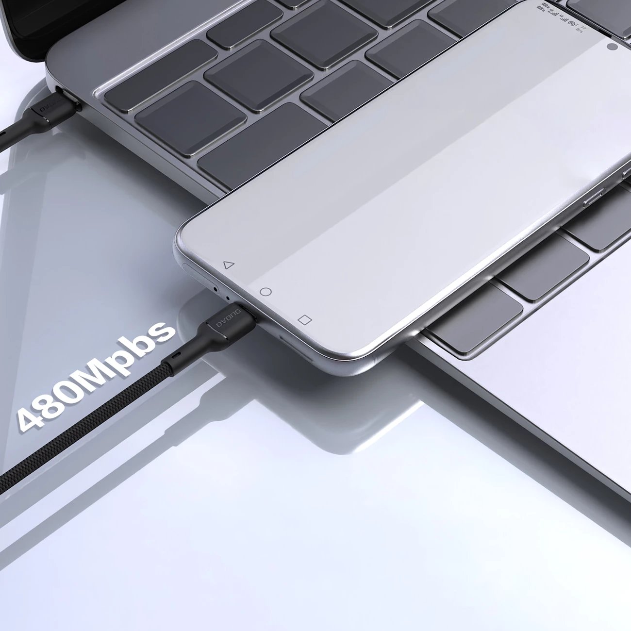 Kabllo Dudao L9X, 2m, USB-C në Lightning, 30W, e zezë