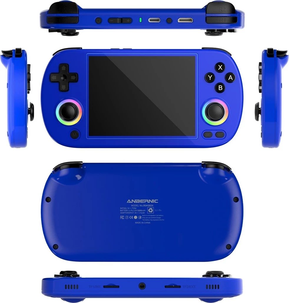 Konsolë retro ANBERNIC RG40XX H, Blu