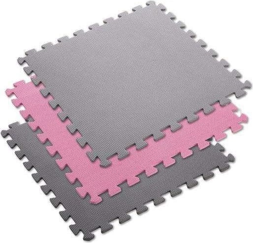 Puzzle mat One Fitness MP10, rozë-gri