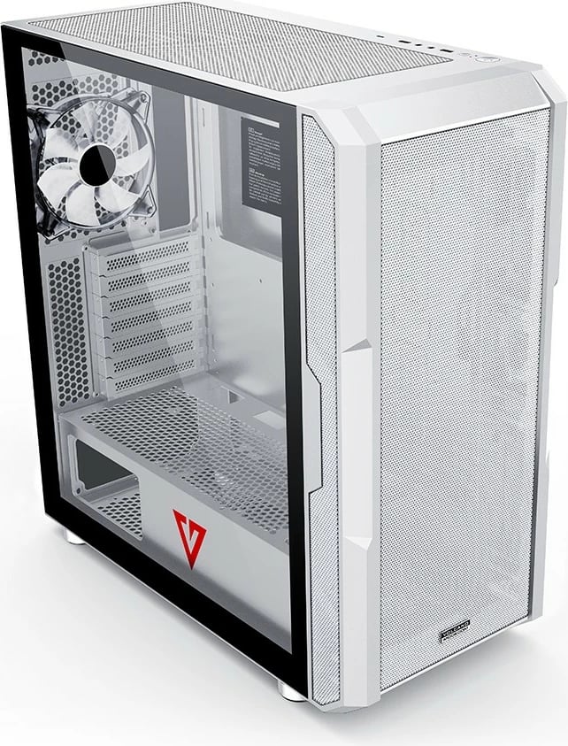 Kasë MODECOM Volcano Amirani ARGB, Midi Tower, e bardhë