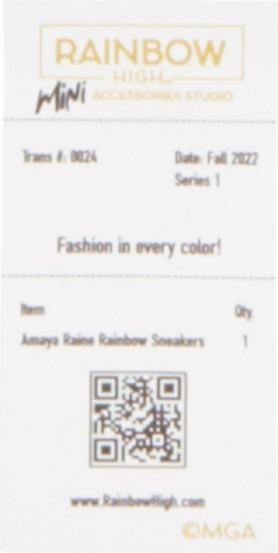 Aksesor këpucë për kukulla Rainbow High, MGA, 1 copë, shumëngjyrëshe