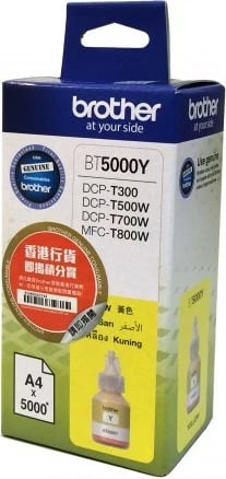 Toner Brother BT5000Y, i verdhë, për DCP-T300, DCP-T500W, DCP-T700W, MFC-T800W