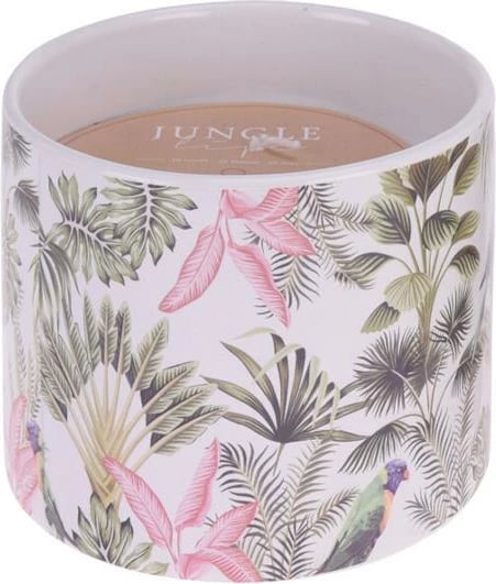 Qiri aromatik NEXT në kavanoz qeramike, Jungle, Ø10.4xH8.5cm, Krem e Bardhë