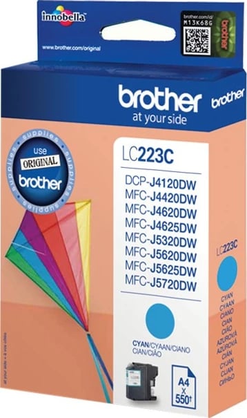 Toner Brother LC223C, Cyan, 550 faqe