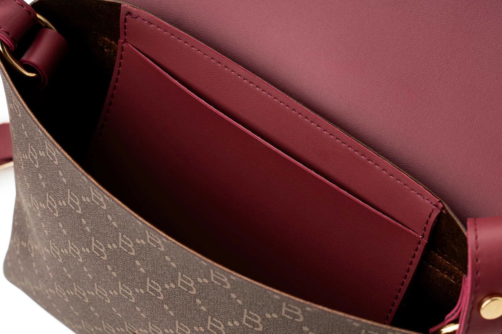 Çantë crossbody Lucky Bees, kafe dhe e kuqe e errët, 1278