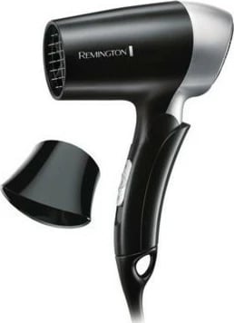 Tharëse flokësh Remington D2400, për udhëtime, e zezë/argjendtë