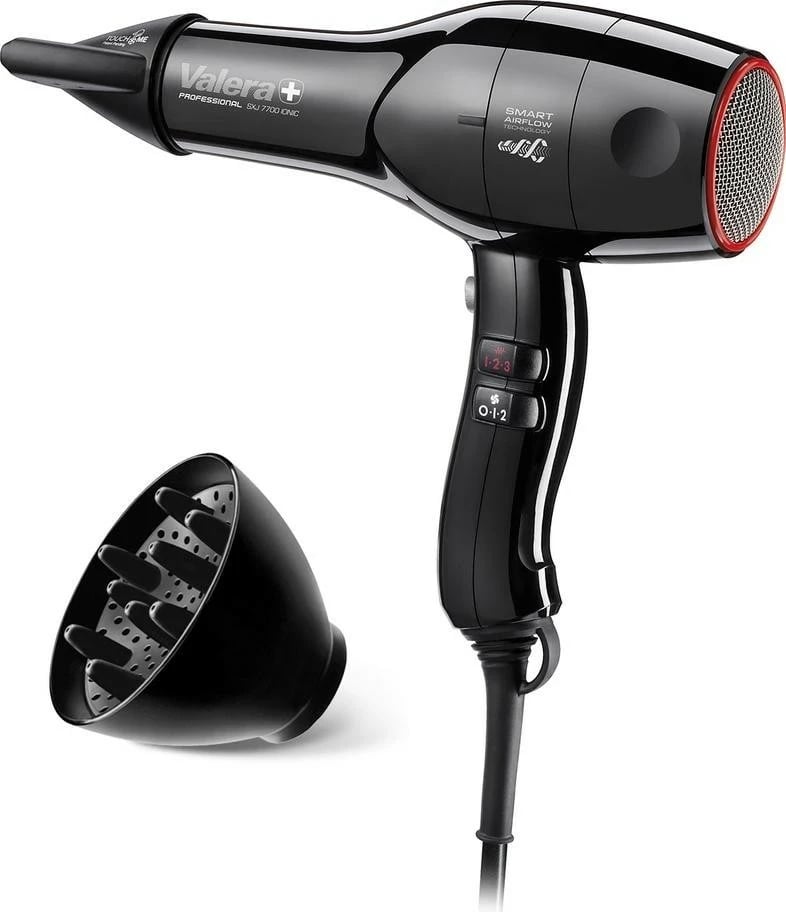 Tharëse flokësh Valera Swiss Silent Jet 7700 Light RC, 2000W, e zezë