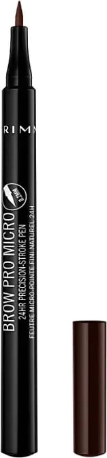 Penë për vetulla Rimmel London Brow Pro Micro Precision 004 Dark Brown unisex