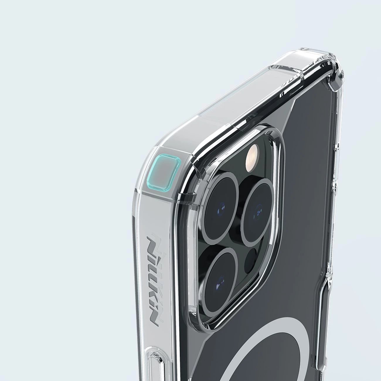 Mbështjellës Nillkin Nature Pro për iPhone 14 Pro, MagSafe, Kaltër