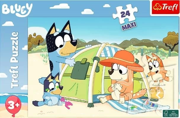 Puzzle për fëmijë Trefl Bluey Wonderful World, 24 pjesë, 50x35cm Puzzle për fëmijë Trefl Bluey Wonderful World, 24 pjesë, 50x35cm