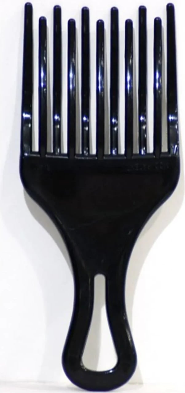 Krehër për volum Eurostil Ahuecador Peine Doble Pua Pequeño unisex, 17cm, 1 copë, i zi