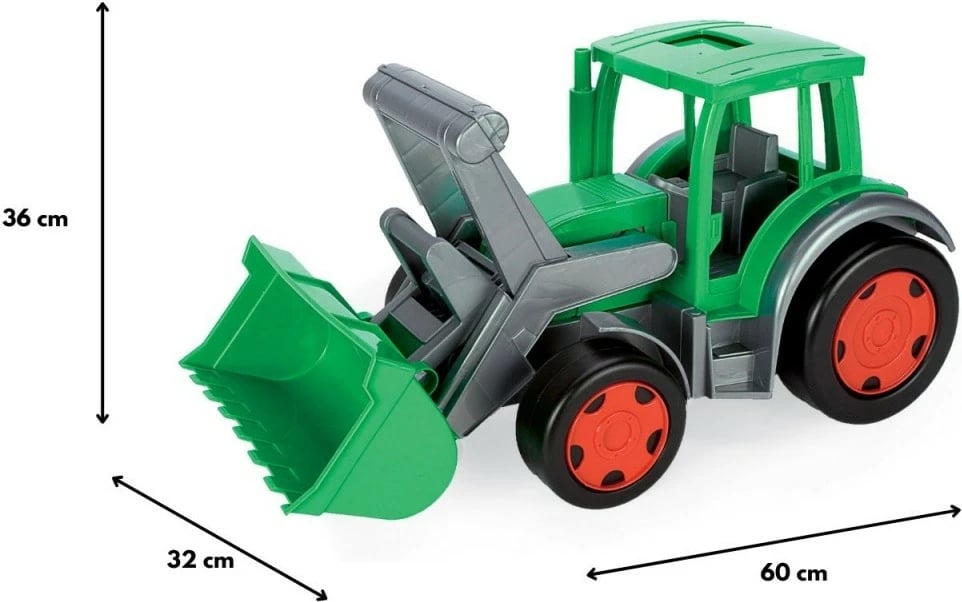 Traktor lodër Wader Gigant Farmer Loader 60 cm, plastikë, gjelbër/gri