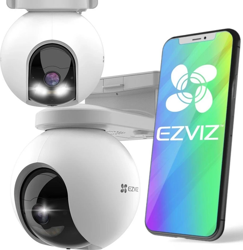 Kamerë sigurie IP EZVIZ CS-EB8, 3MP, 4GA, e bardhë