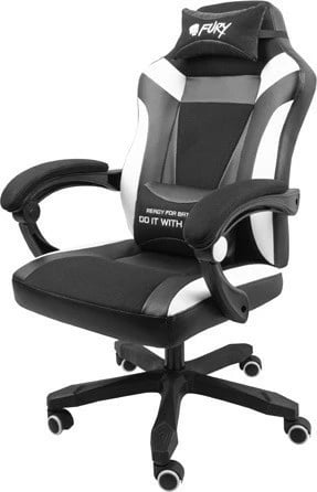 Karrige gaming Fury Avenger M+ NFF-1710, e zezë dhe e bardhë